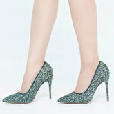 Cosmic Glitter Green Black